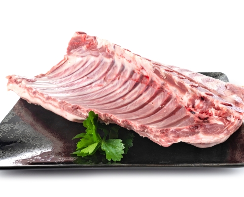 Rack of Lamb on a Plate