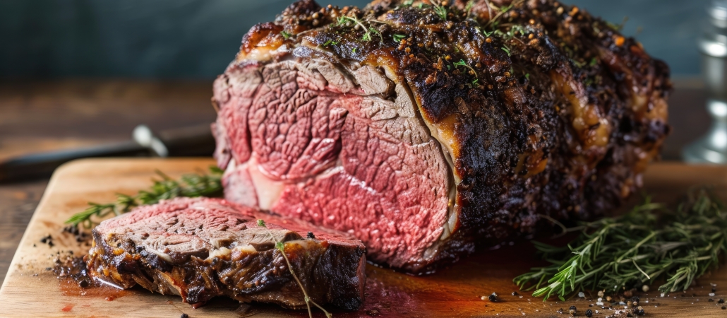 Grass-fed prime rib roast with homemade herbs and spices Grass-fed prime rib roast with homemade herbs and spices