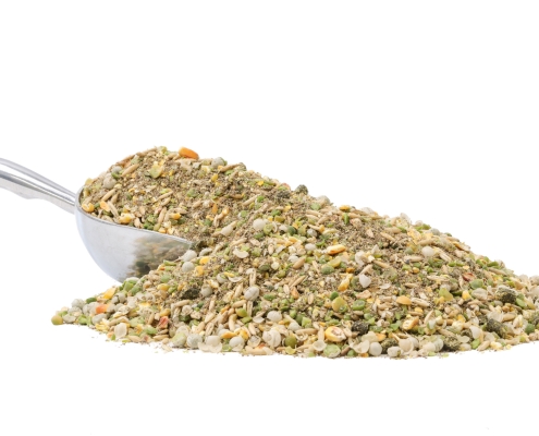 Soy Free Goat Feed Soy Free Goat Feed with a scoop