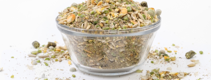 Soy Free Goat Feed in a bowl