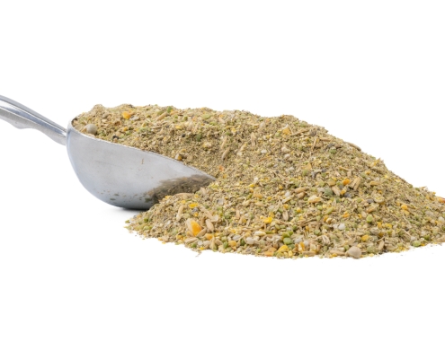 Soy Free Layer Mash Soy Free Layer Mash with a Scoop