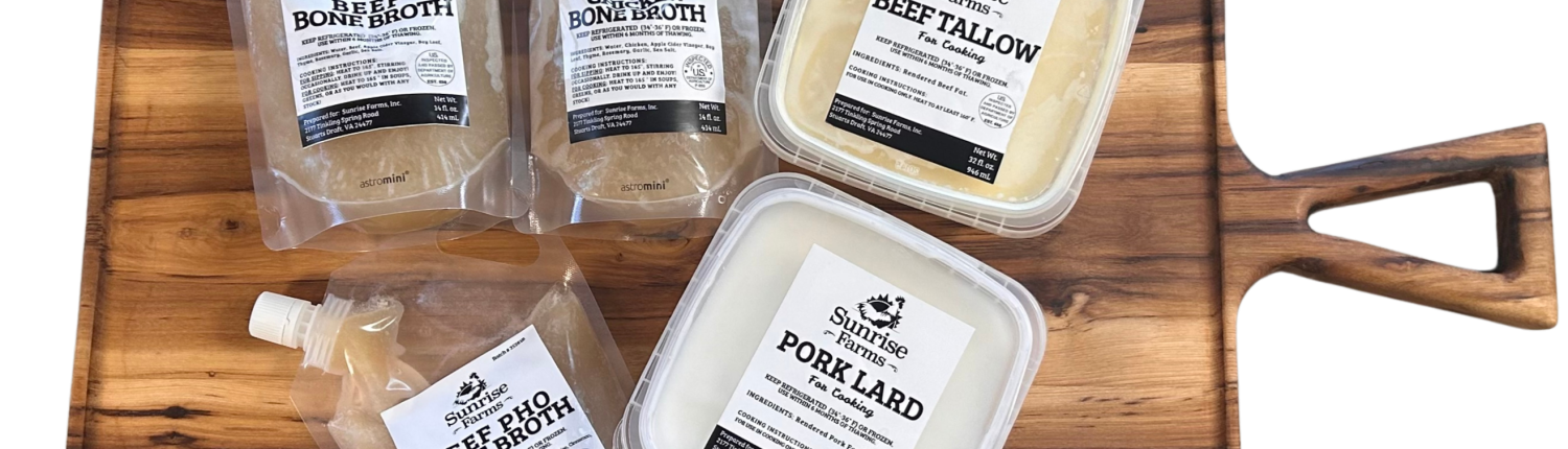 Beef Tallow, Lard, and Beef Broth