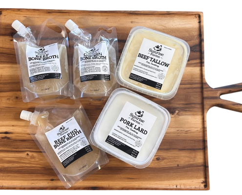 Beef Tallow, Lard, and Beef Broth